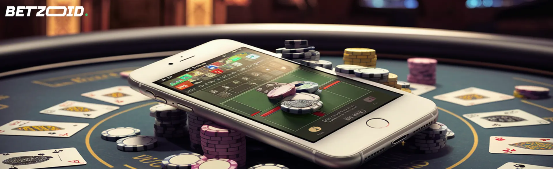 An iPhone displaying a roulette game app, highlighting the convenience of iPhone casino apps.