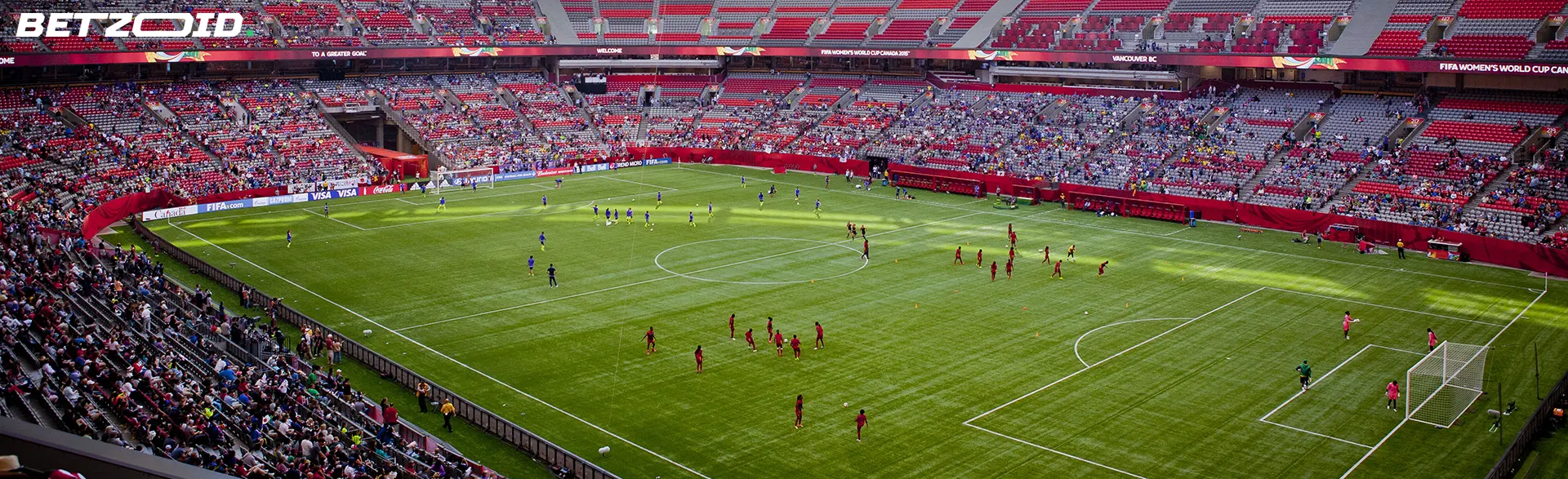 A vibrant soccer stadium filled with spectators, representing Northwest Territories betting sites.