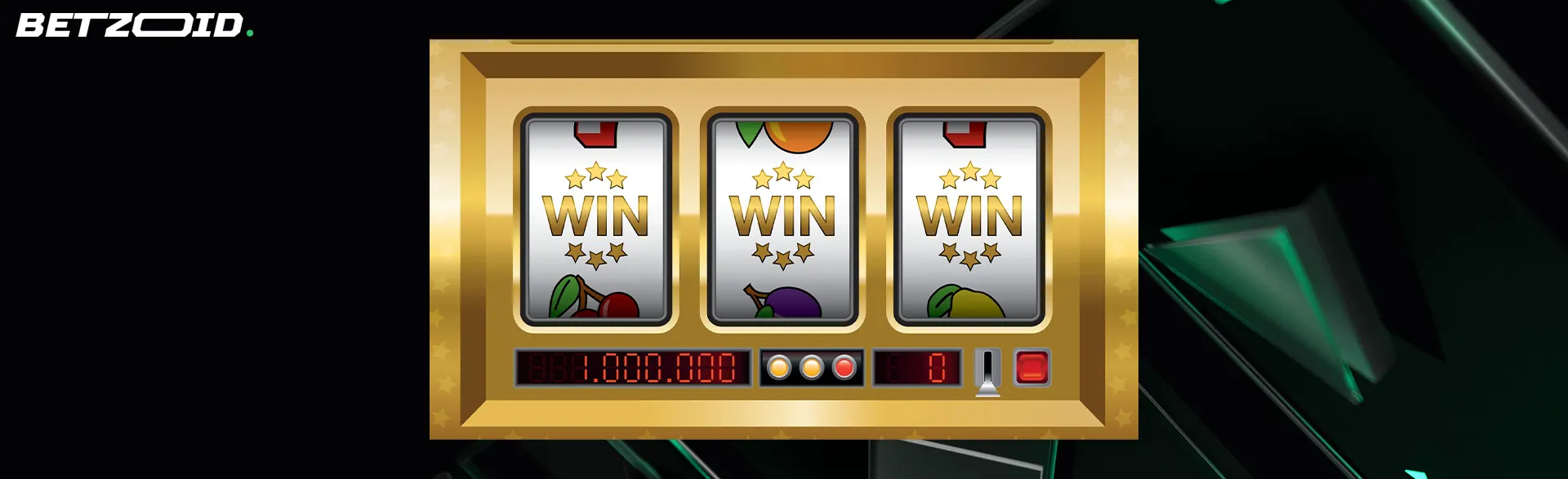 Slot machine displaying triple 'WIN' with a one billion jackpot, highlighting the allure of progressive jackpots at online casinos in Canada.