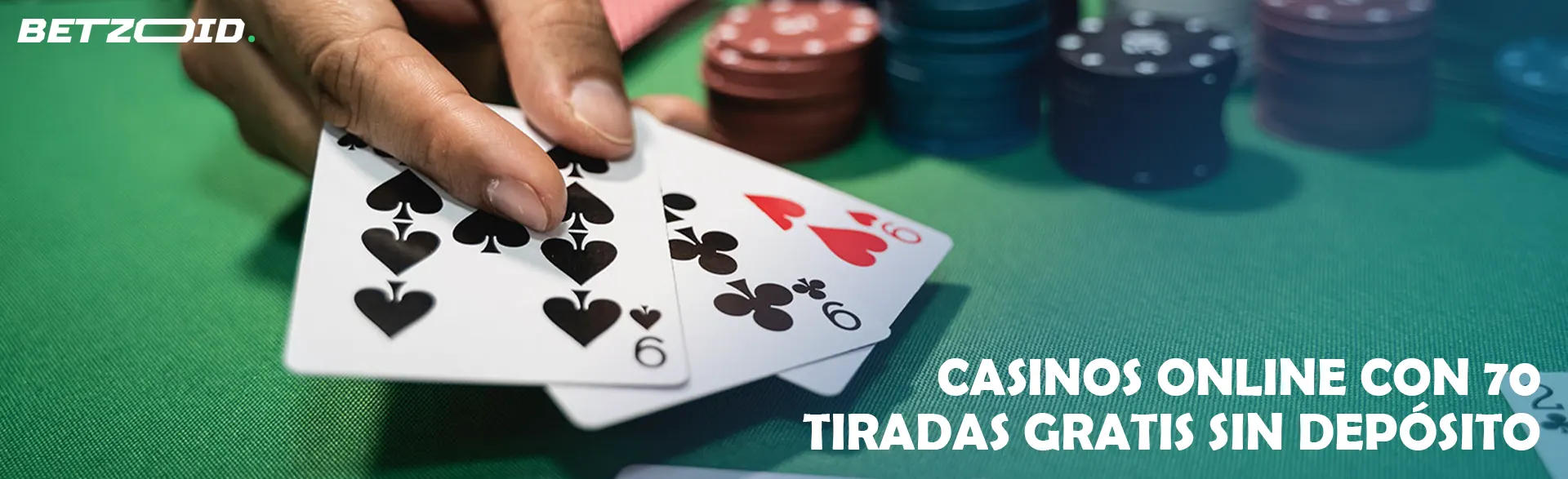 La mano del jugador tiene dos cartas de póquer.