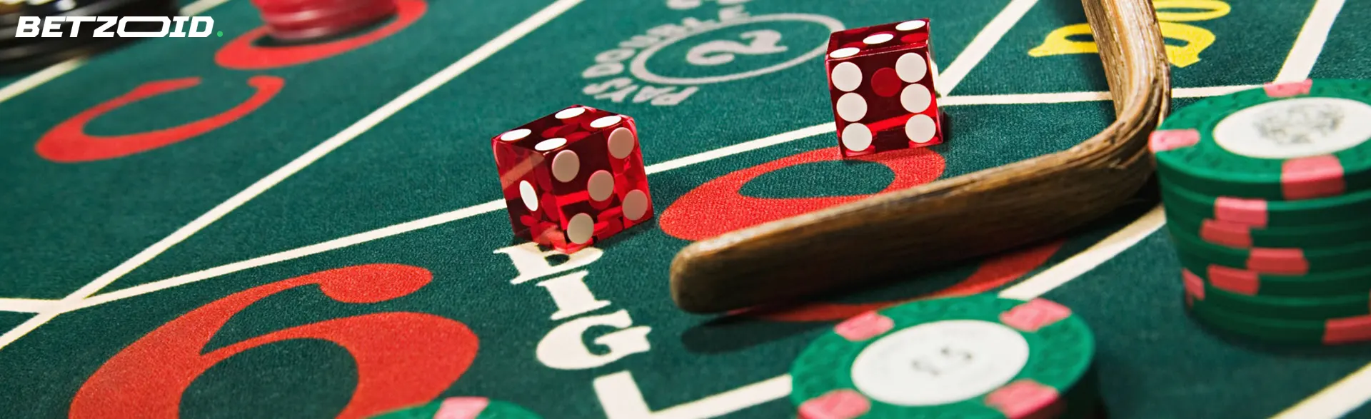 Dadi rossi sul tavolo per una partita al casinò con bonus 300 euro senza deposito.