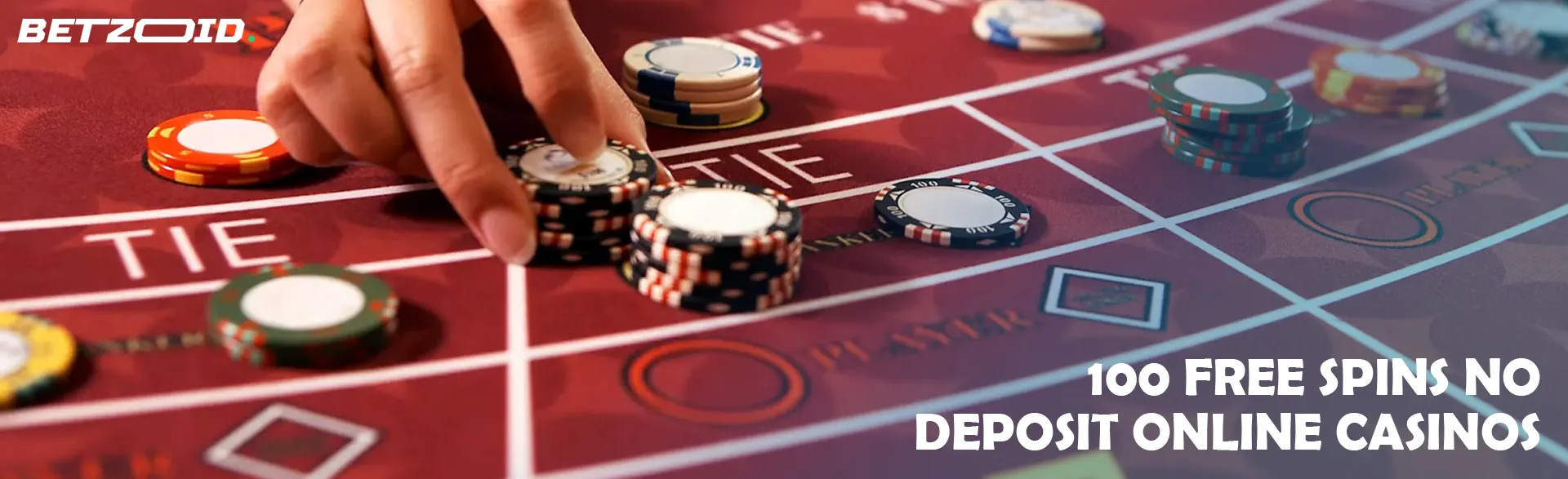 The player places the chips on the casino table.