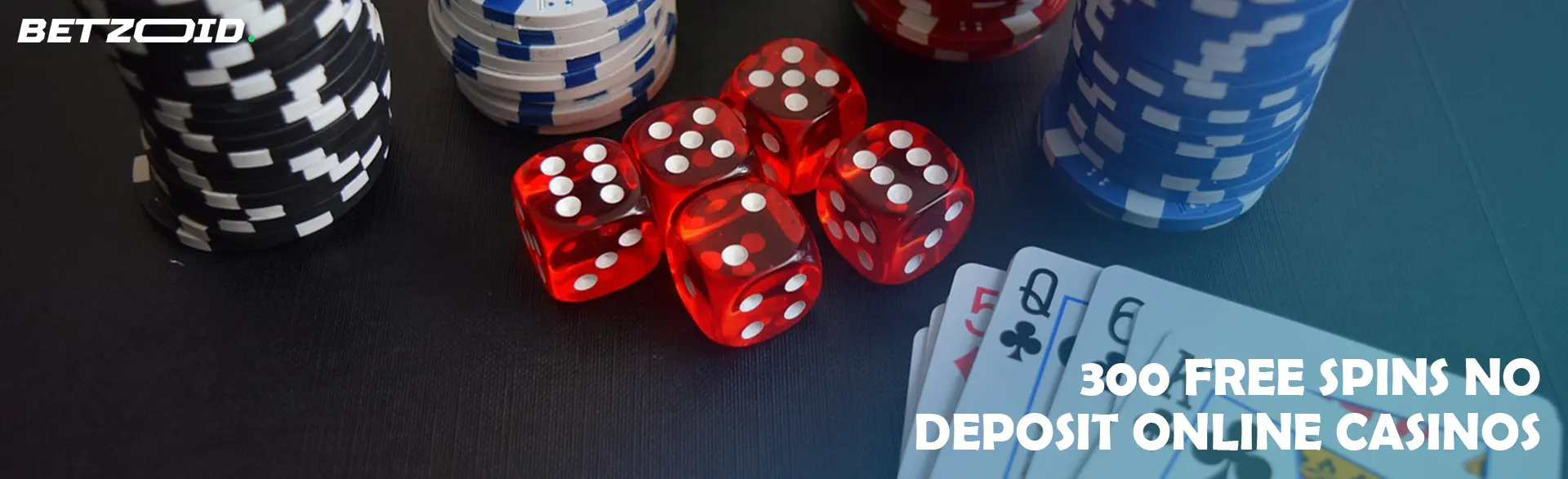 Casino chips, cards and dice.