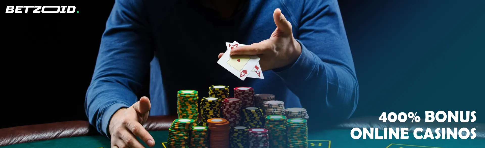 The player keeps the cards next to the chips on the table.