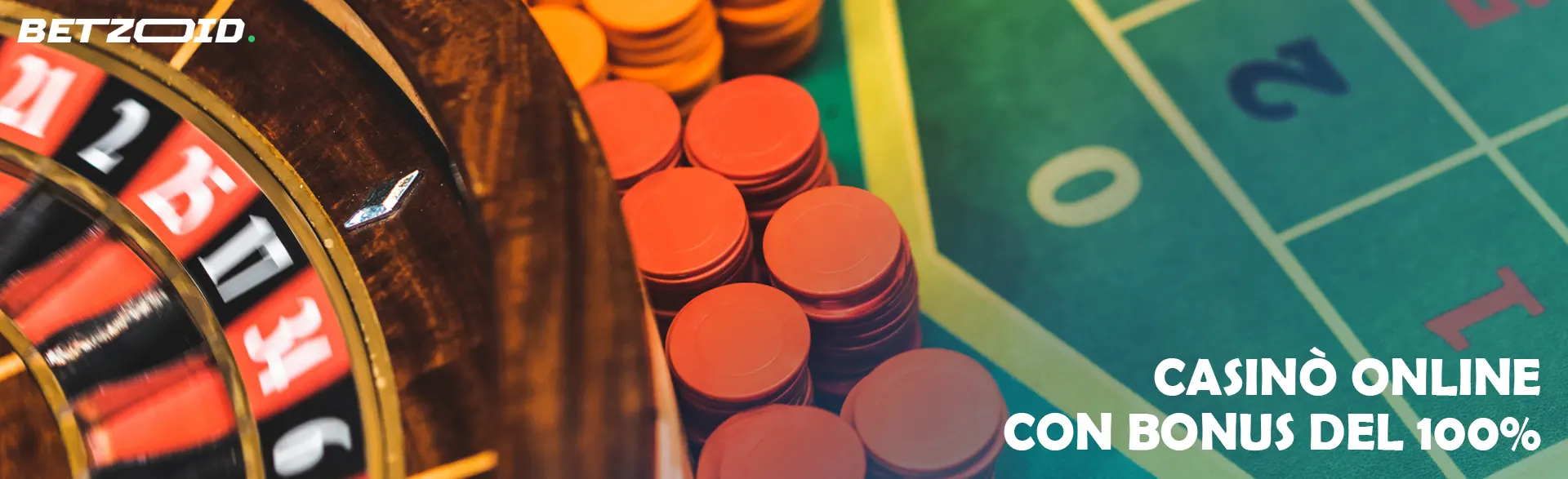 Roulette e fiches sul tavolo da gioco del casinò.