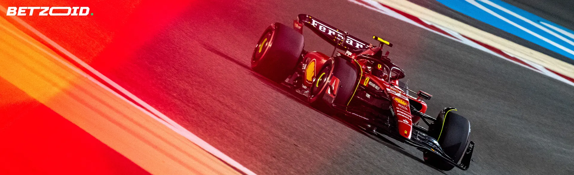 Formula 1 car on the race track.