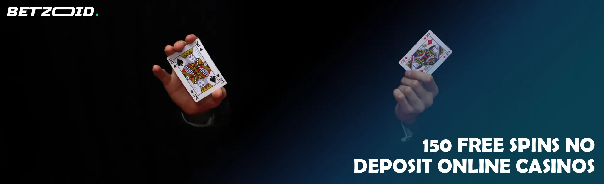 A man shows two cards on a dark background.