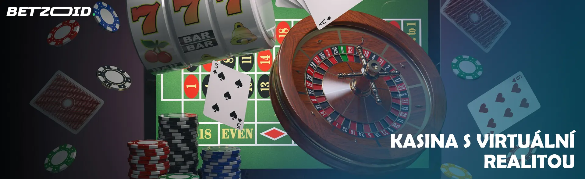 Virtuální ruleta, karty a žetony létají z obrazovky notebooku.