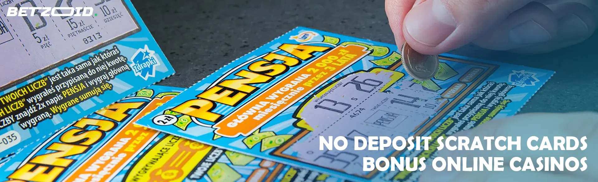 A person erases a scratch card.