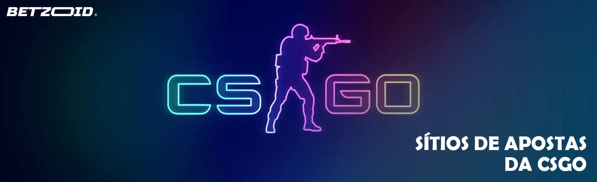Logotipo de néon CSGO.