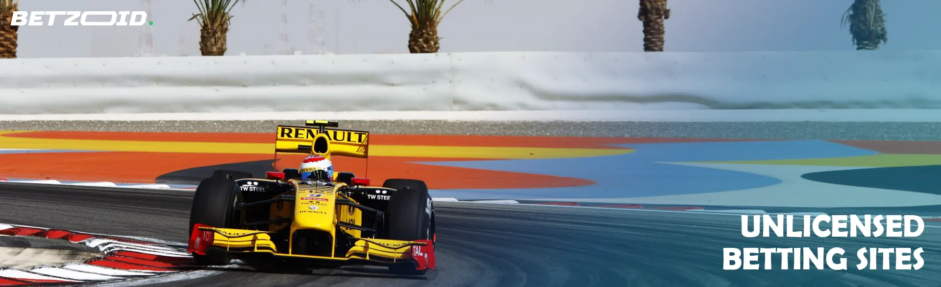 Formula 1 car on the track.