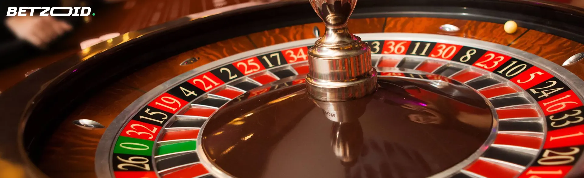 Roda de roleta no casino.