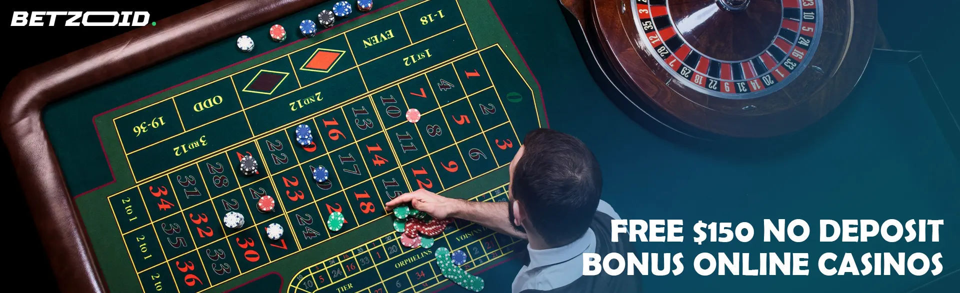 The croupier places the chips on the roulette table.