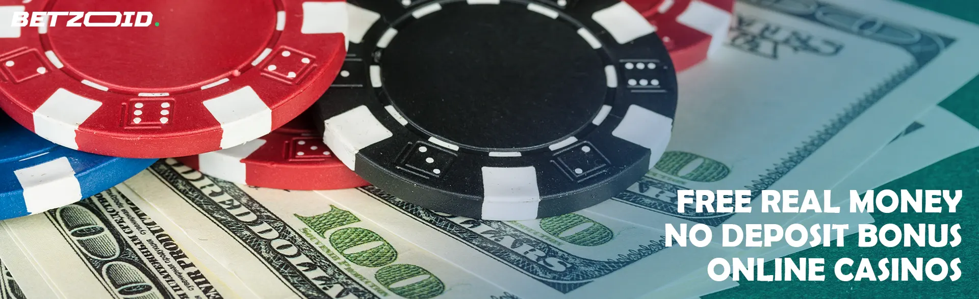 Casino chips lie on bills.