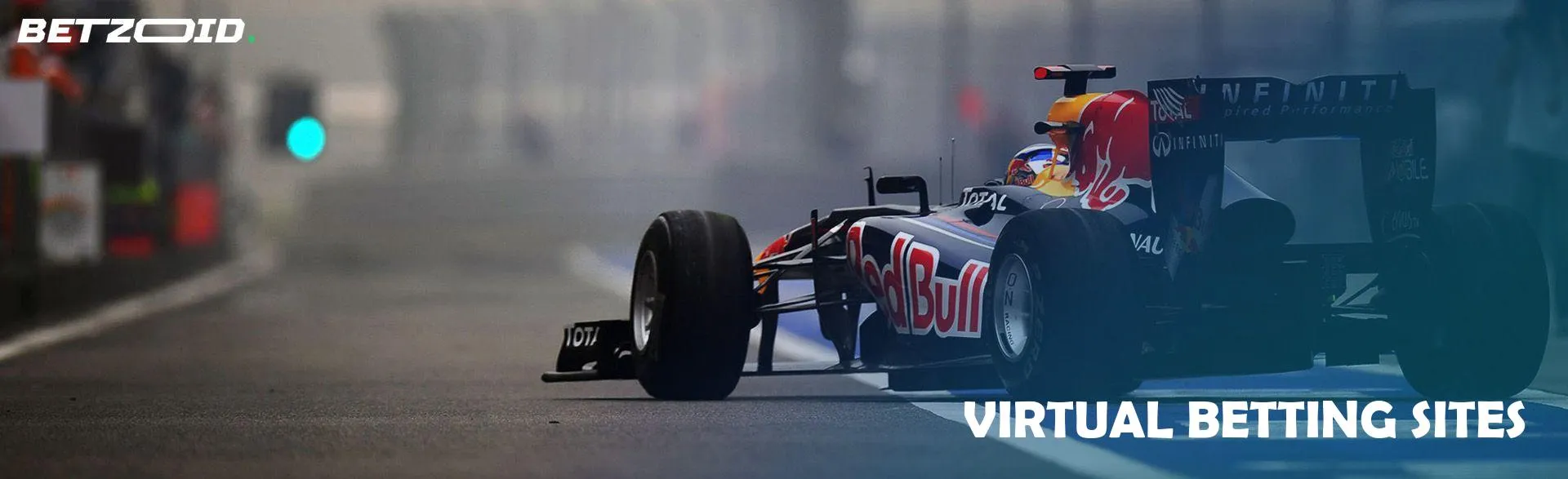 Racing car on the track.