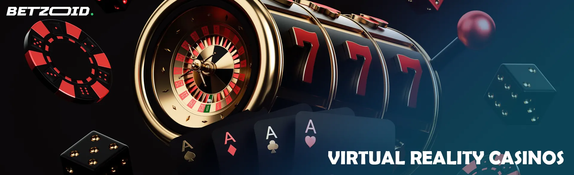 Virtual slot machine, roulette, cards and casino chips.