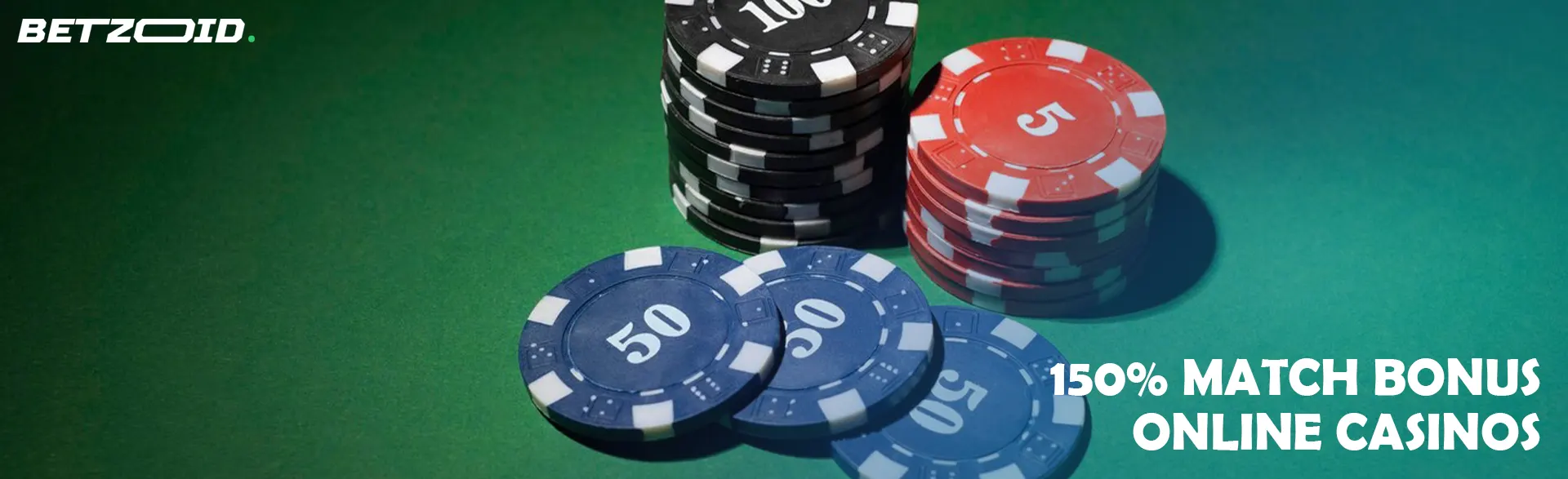 Casino chips of various denominations.