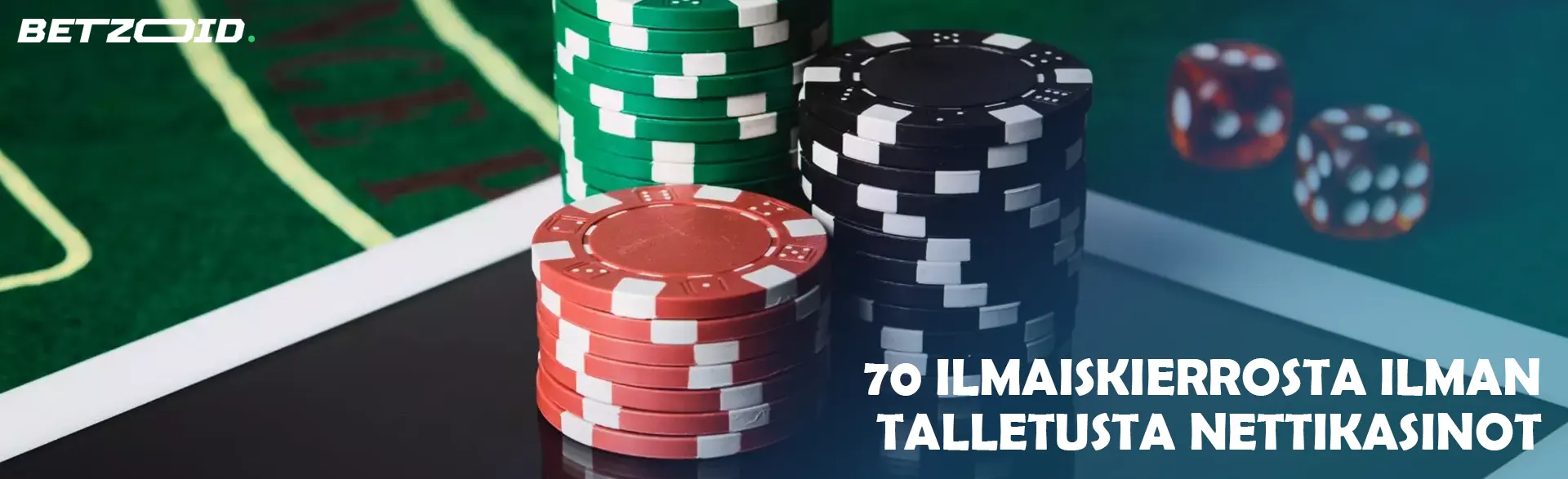 Kasinon pelimerkit tabletin näytöllä.