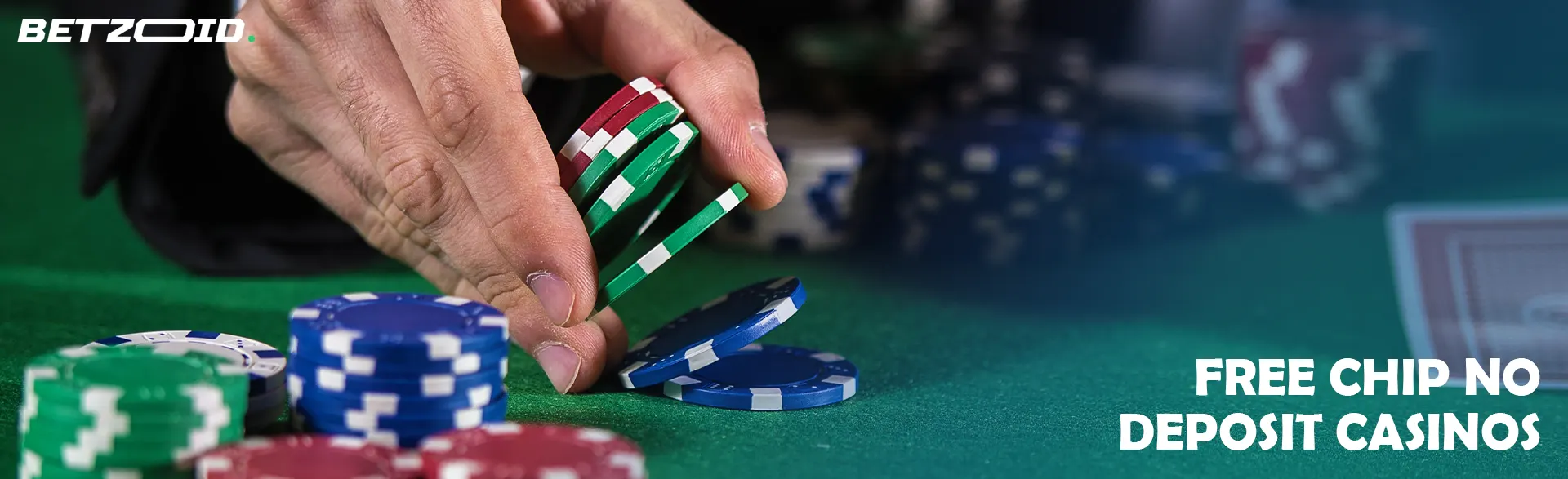 A player places chips on the casino table.