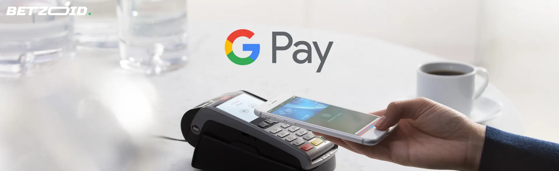 A person is trying to make a payment using Google Pay.