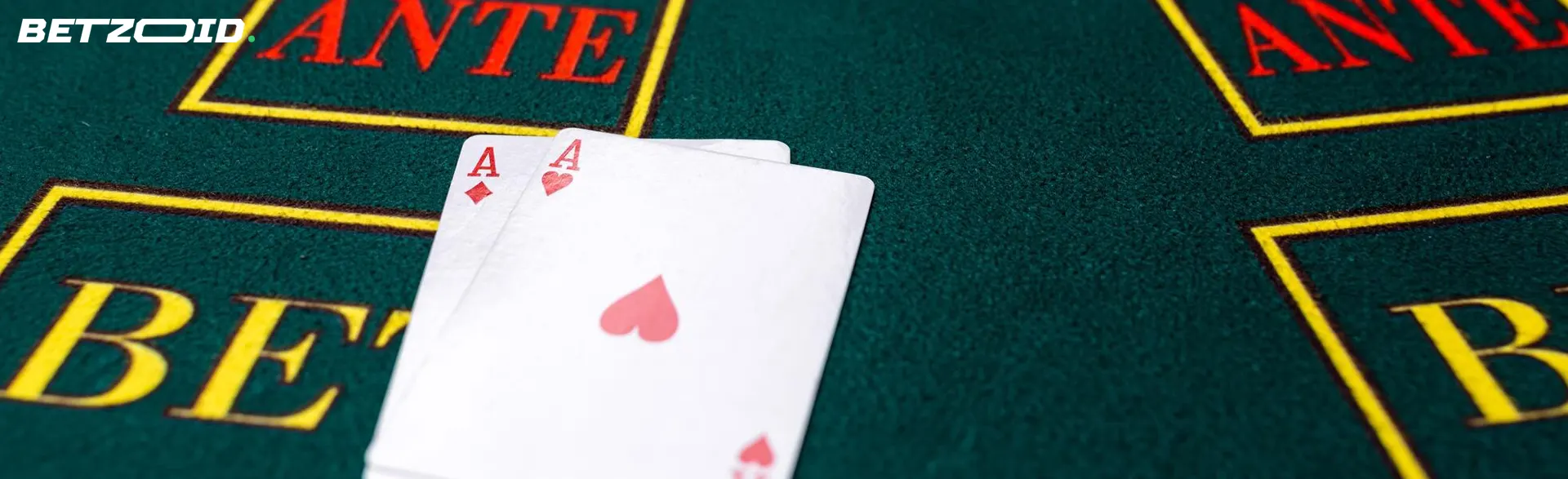 Cards on the casino table.