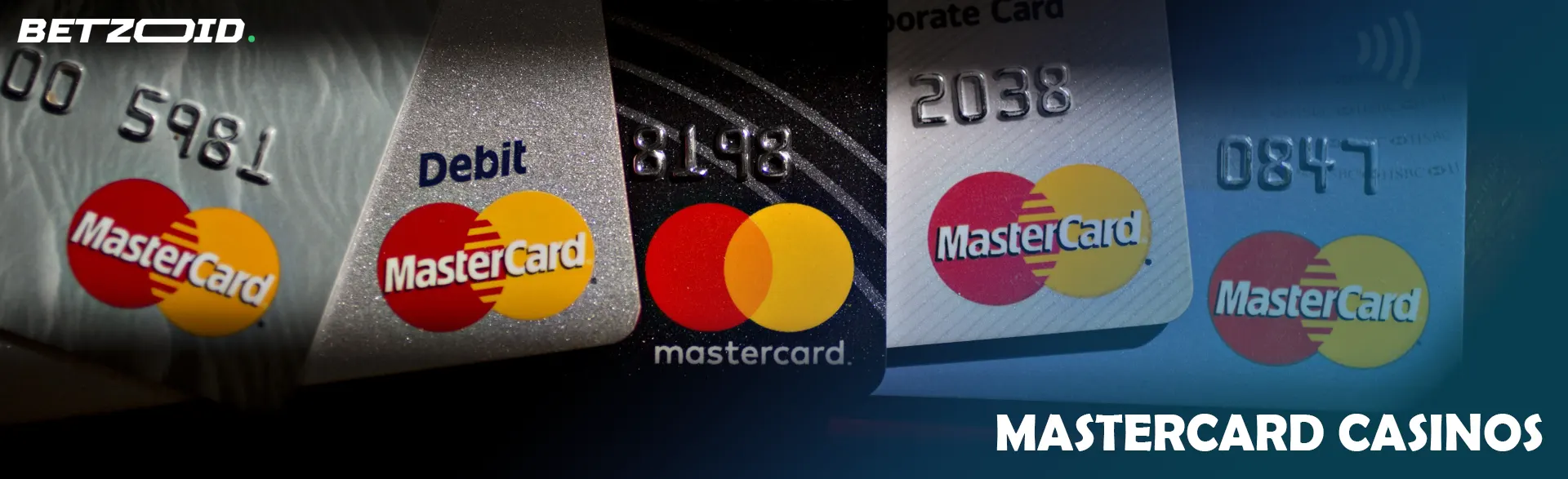 MasterCard bank cards.