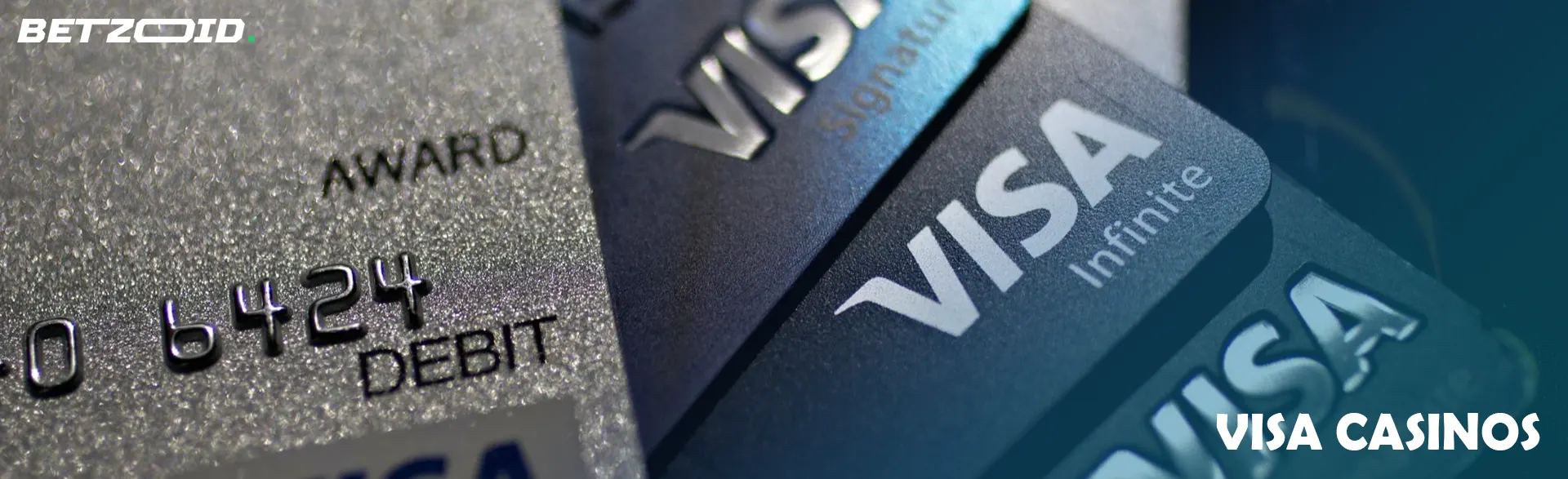 Visa bank cards.