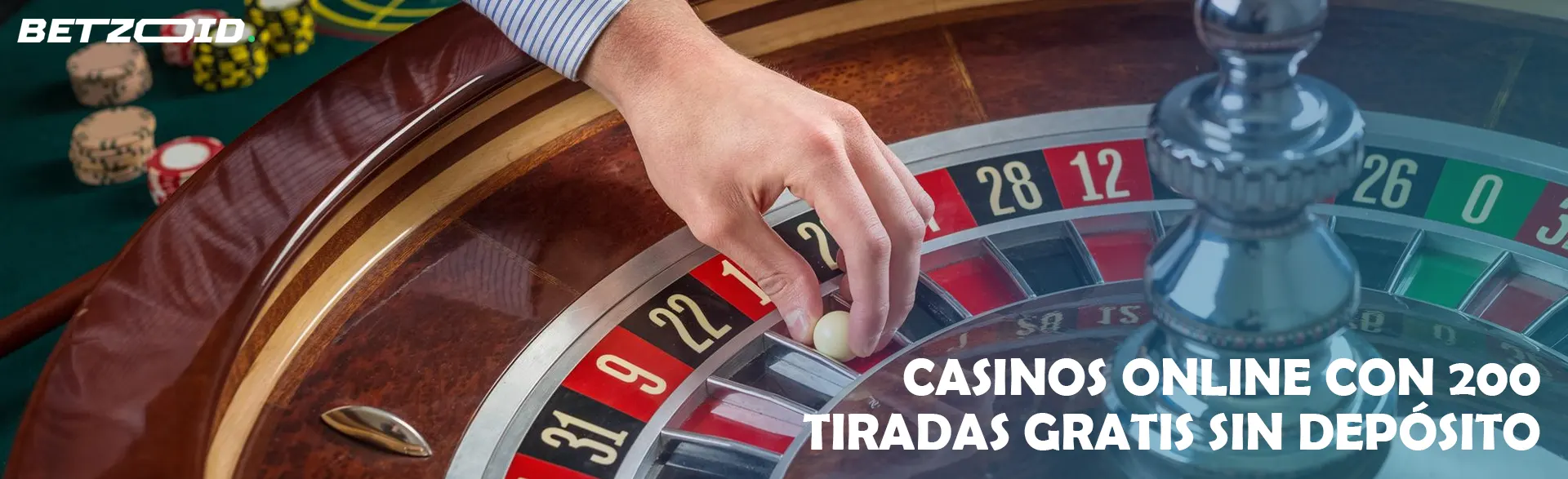 El jugador coloca la bola en la ruleta.