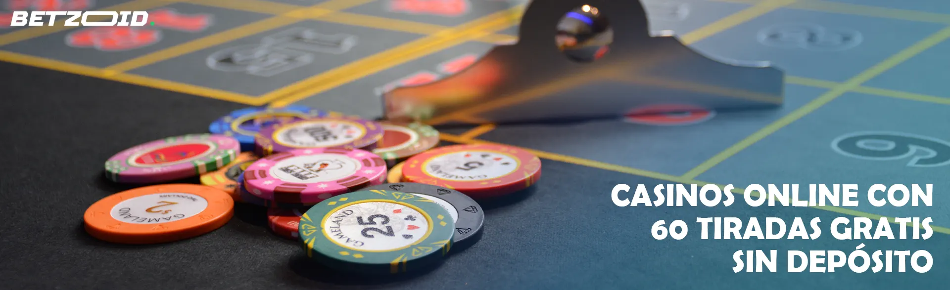 Las fichas están sobre la mesa del casino.