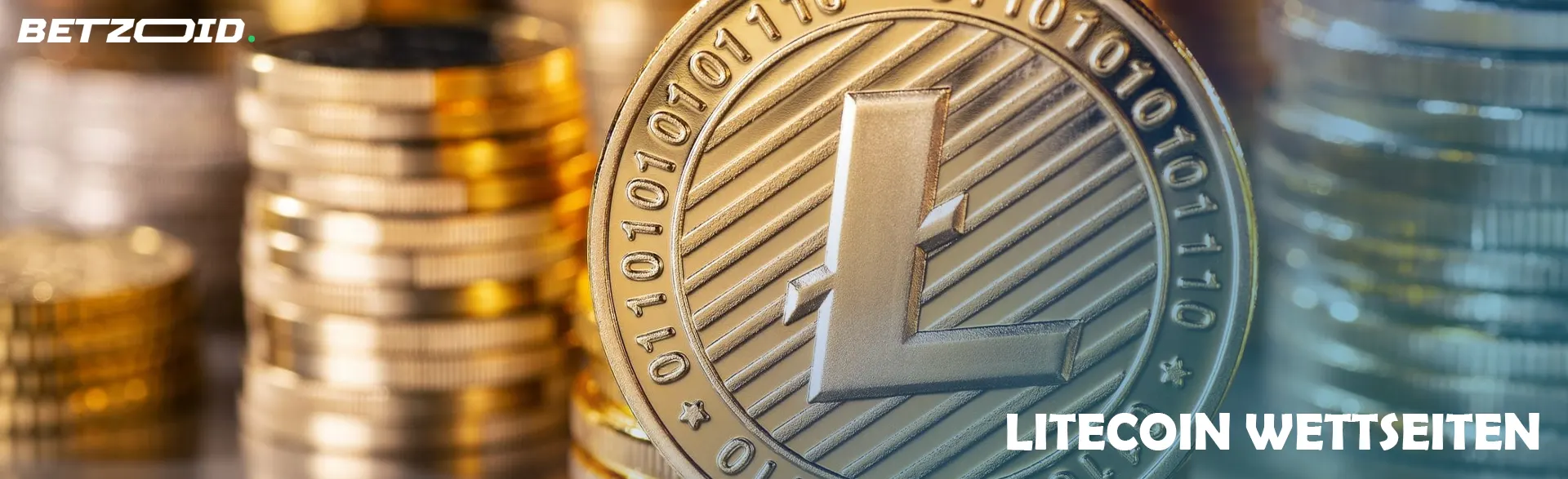 Kryptowährungsmünze Litecoin.