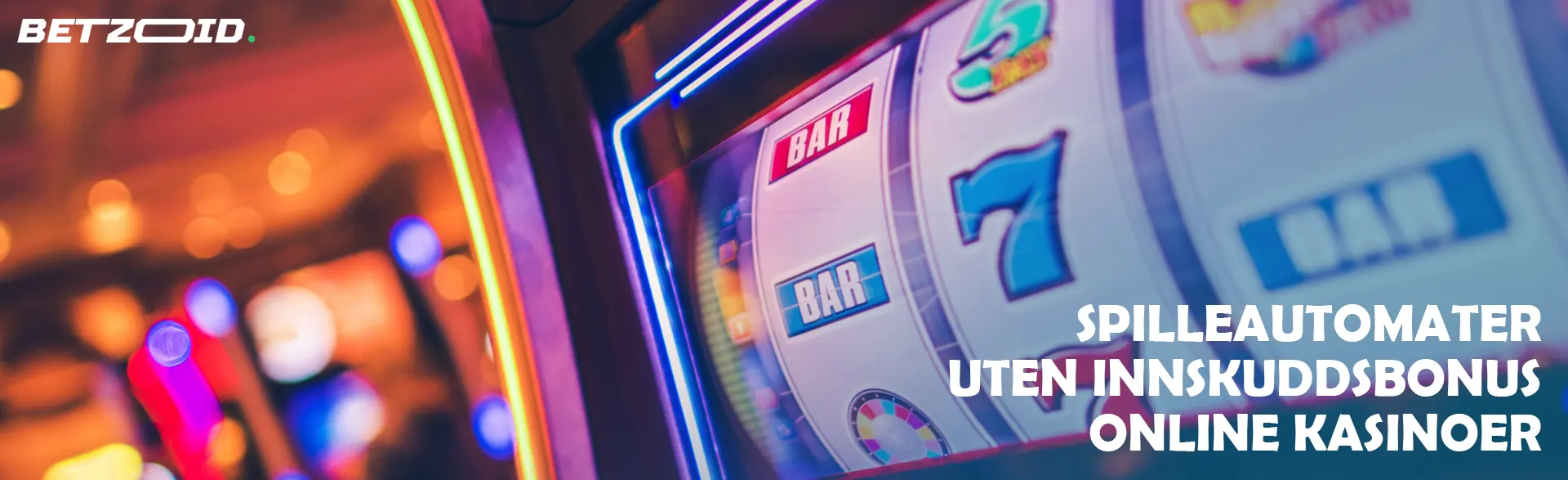 Spilleautomat i kasinoet.