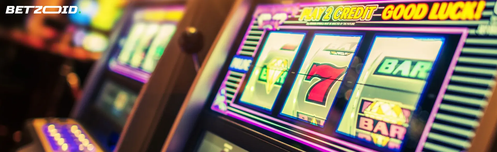 Spilleautomat i kasinoet.