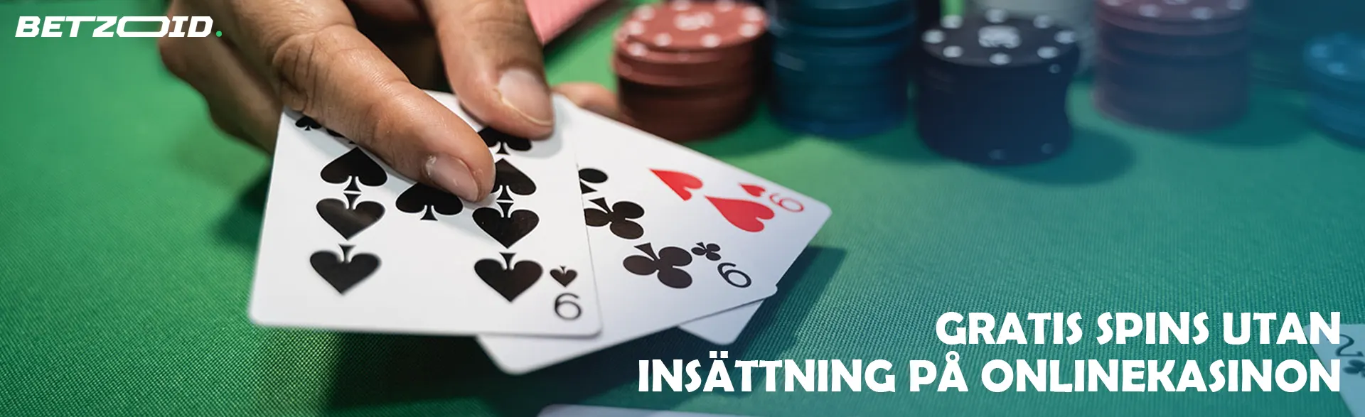 Spelkort i en spelares hand.