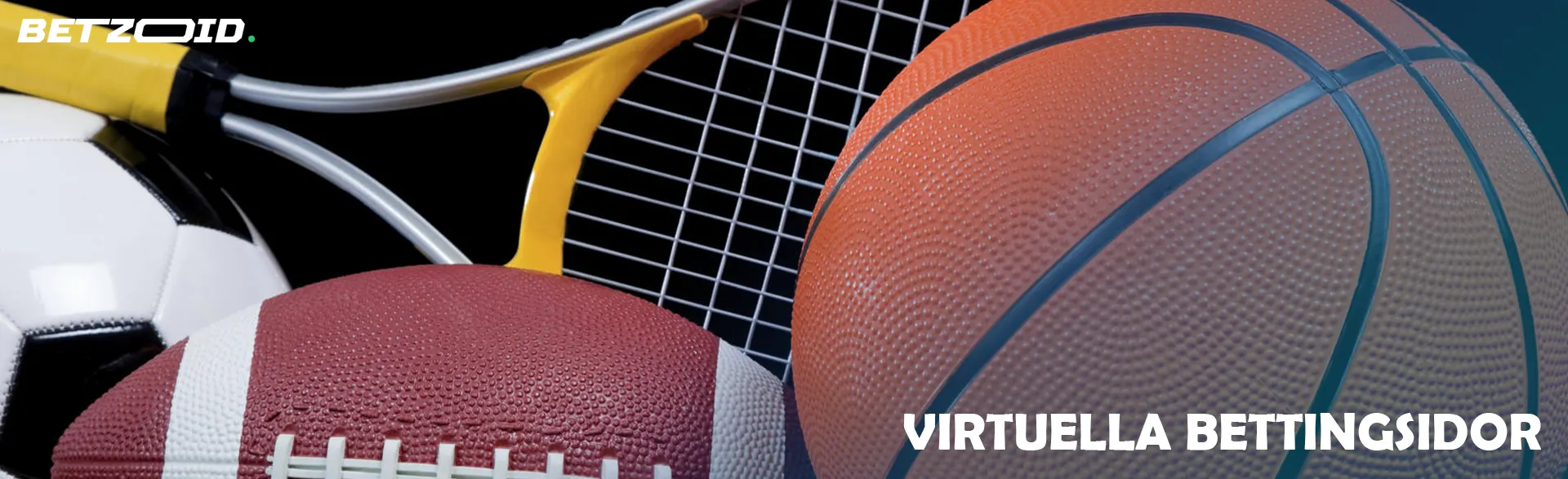 Sportutrustning på svart bakgrund.