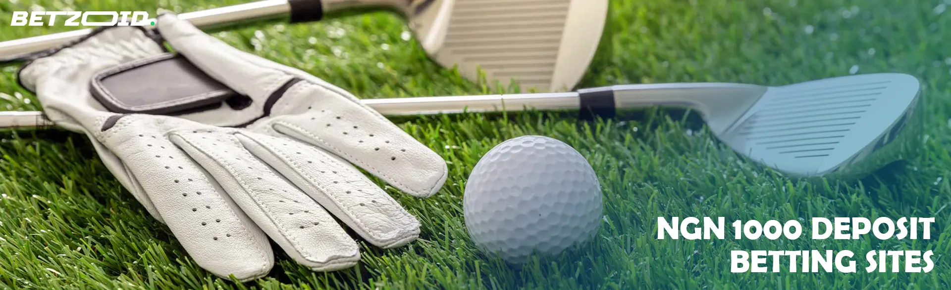 Grass golf equipment.