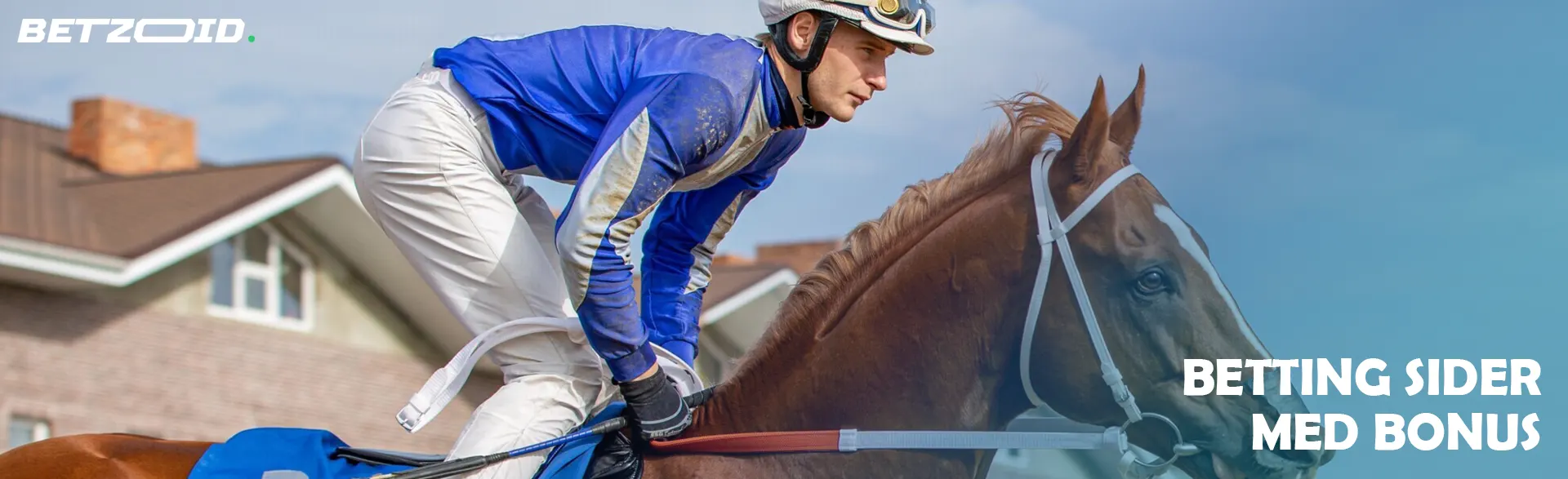 Jockey på en hest under et væddeløb.