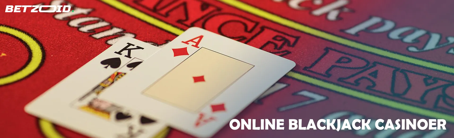 To kort på blackjackbordet.