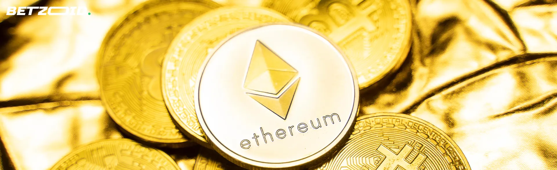 Une pièce de cryptomonnaie Ethereum.