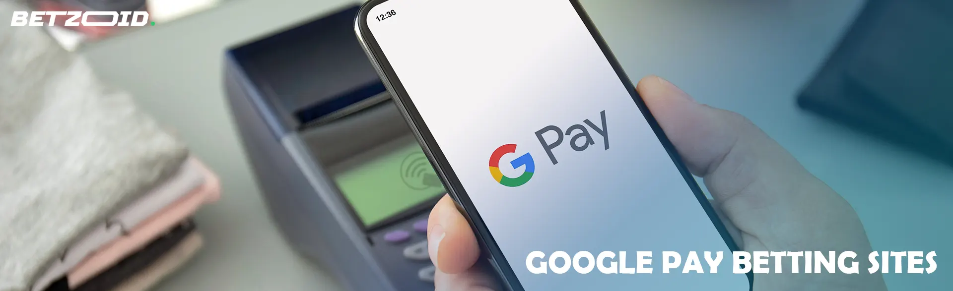 A person makes a payment using Google Pay.