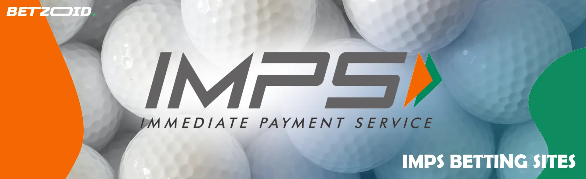 IMPS logo on a background of golf balls.