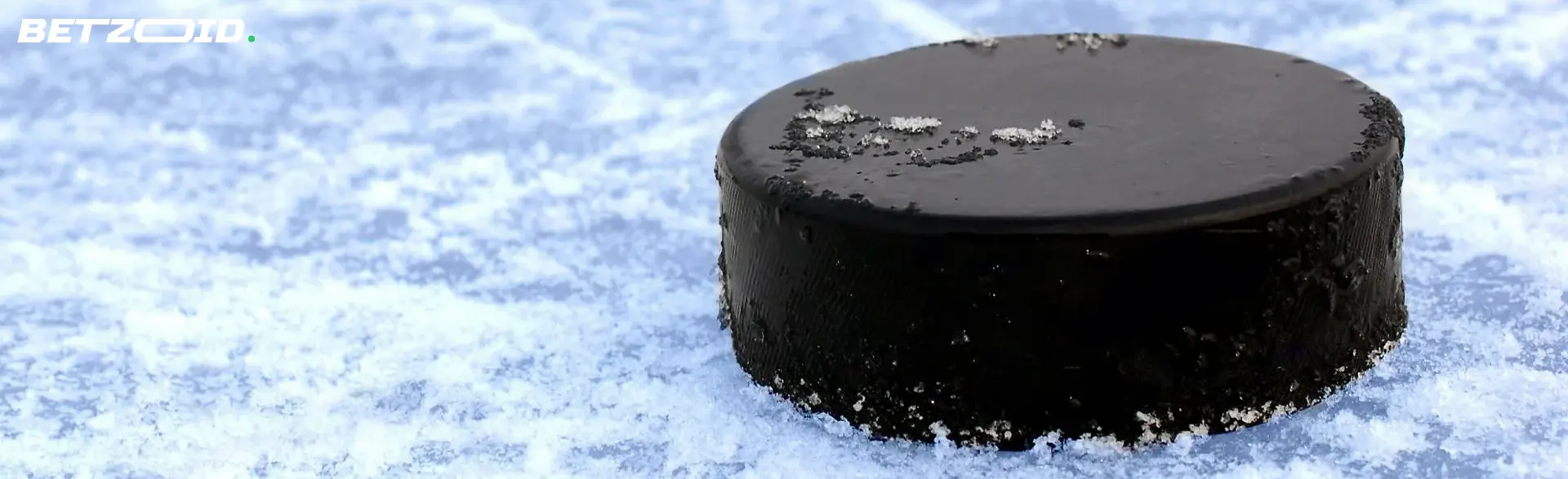 The puck is on the ice.