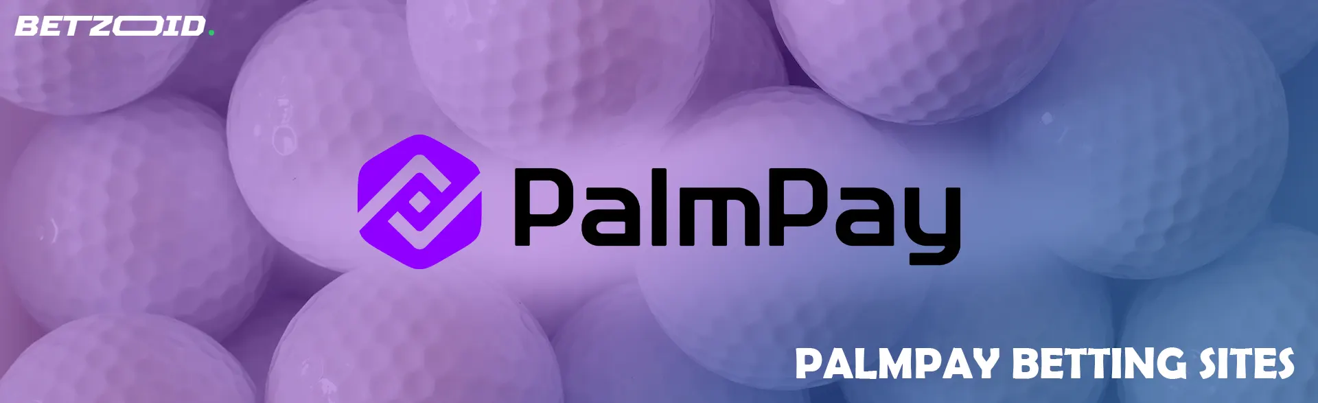 PalmPay logo on a background of golf balls.