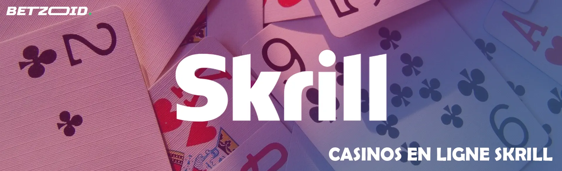 Logo Skrill sur fond de cartes.