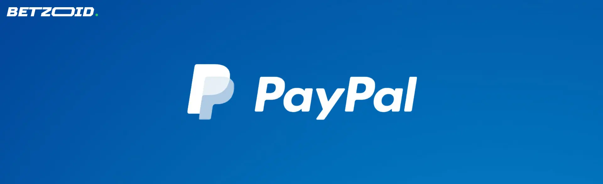 PayPal logo on a blue background.