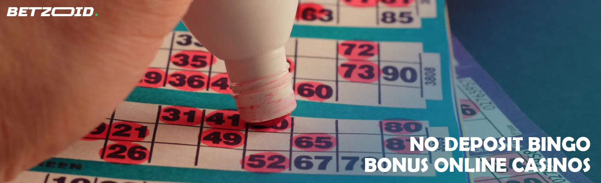 A person marks the winning numbers in bingo.