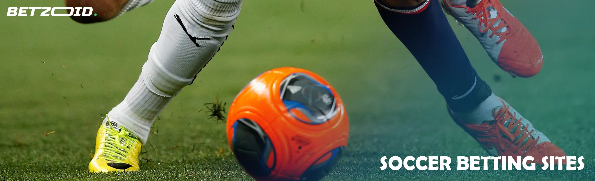 Football players fight for the ball during a game.