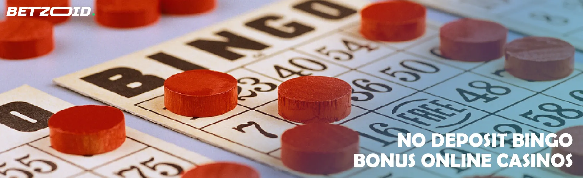 Red chips on bingo sheets.