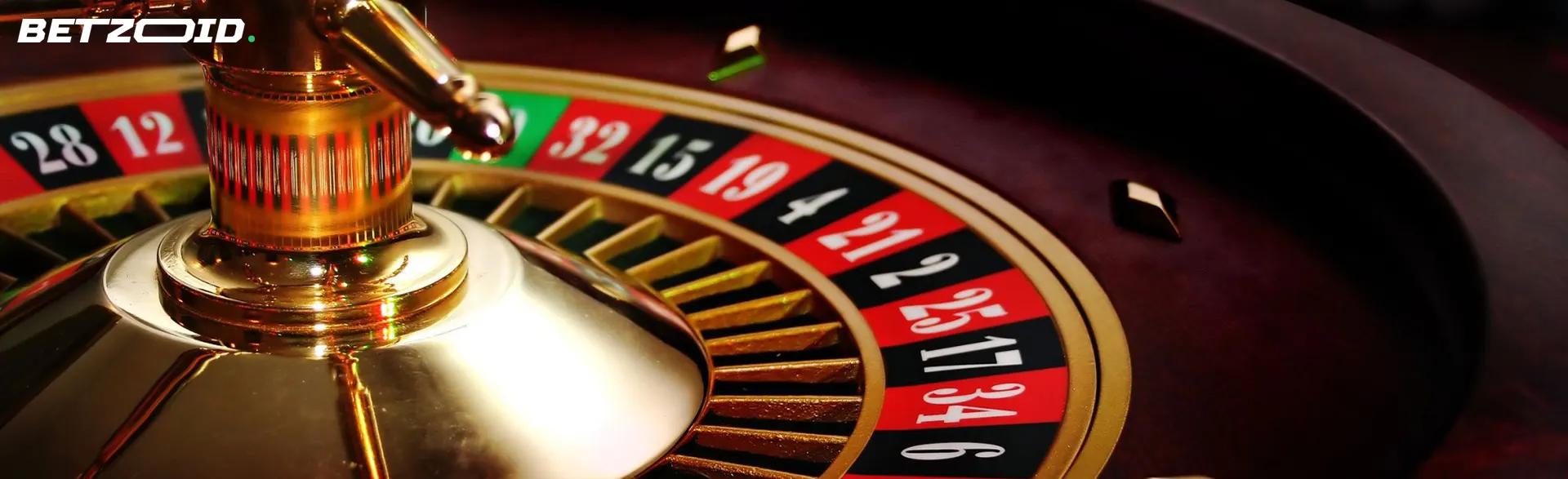 Rouletterad im Casino.