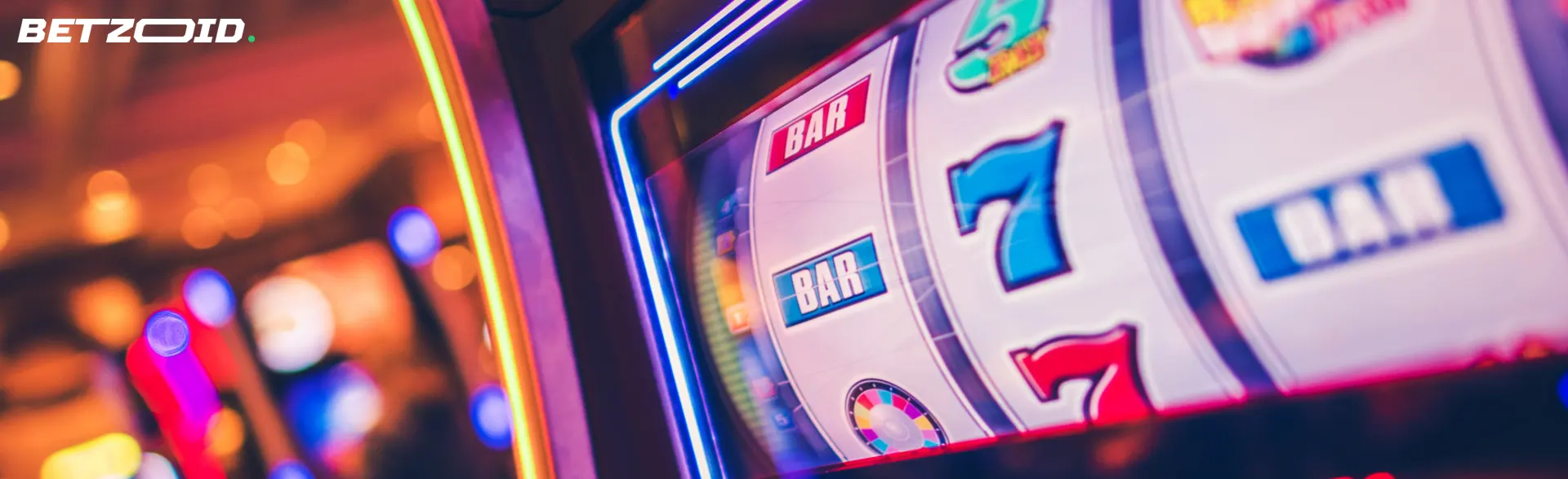 Slot machine con BAR e 7 simboli.