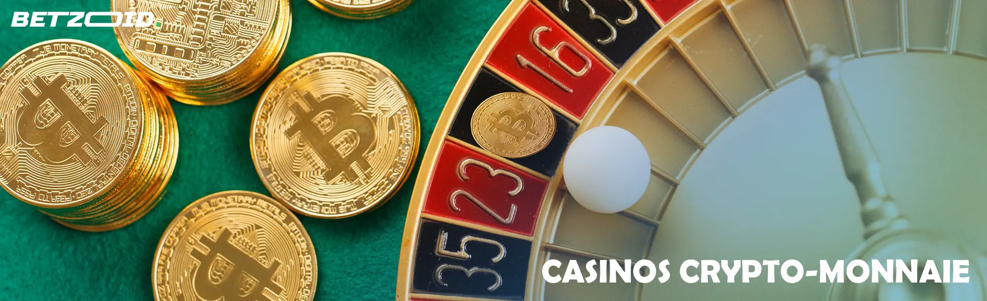 Pièces Bitcoin à côté de la roulette.